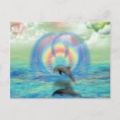 Dolphin Rising Postkarte (Vorderseite)