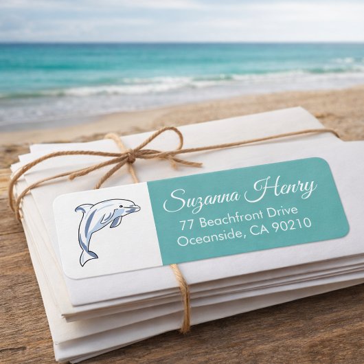 DOLPHIN Rücksendeadresse _elegante Handschrift