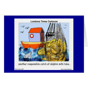 Dolphin-Safe Tuba Funny Gift T-Shirts Tasse & Kart