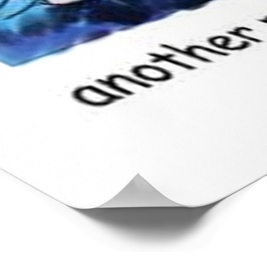 Dolphin-Safe Tuba Funny Poster (Ecke)