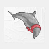 Dolphin Scarf Fleecedecke (Vorderseite (Horizontal))