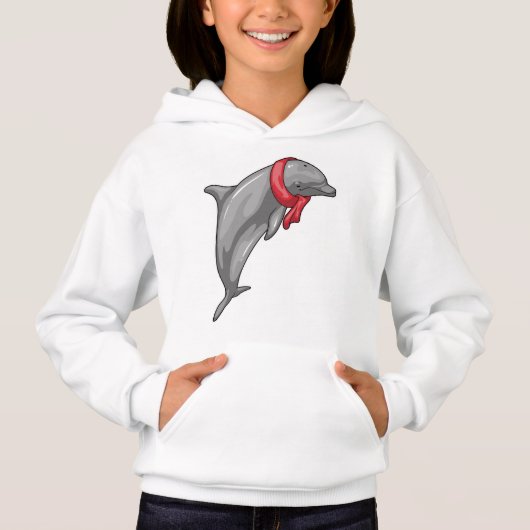 Dolphin Scarf Hoodie (Vorderseite)