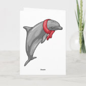 Dolphin Scarf Karte (Rückseite)