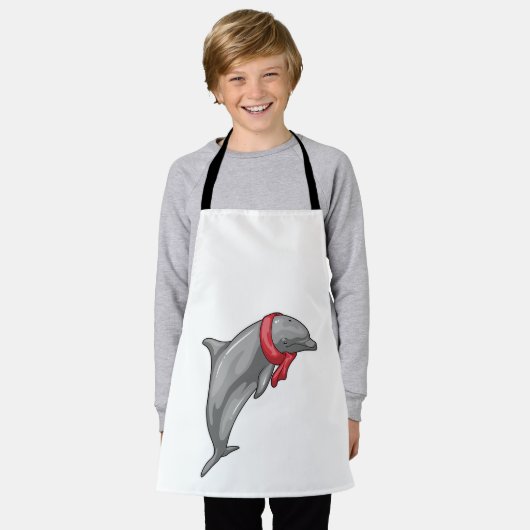 Dolphin Scarf Schürze (Getragen)