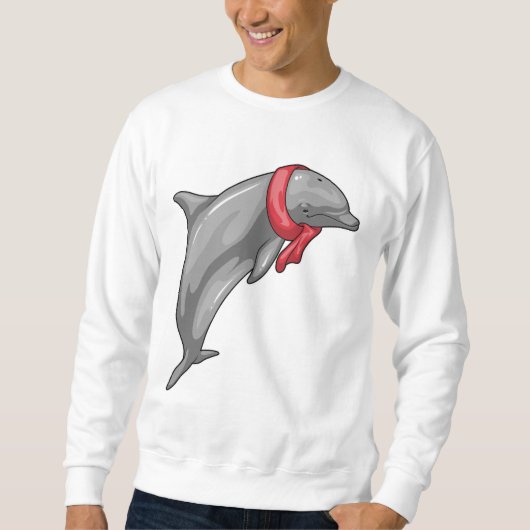 Dolphin Scarf Sweatshirt (Vorderseite)