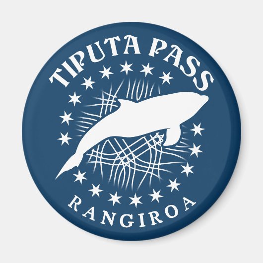 Dolphin Scuba Diving Rangiroa Lagoon - Tiputa Pass Magnet (Vorne)