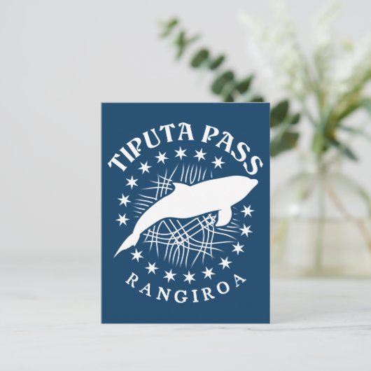 Dolphin Scuba Diving Rangiroa Lagoon - Tiputa Pass Postkarte (Stehend Vorderseite)