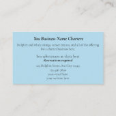 Dolphin Sea/Ocean Charter - Visitenkarten Visitenkarte (Rückseite)