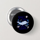 Dolphin Seas Environmental Protection Climate Chan Button (Vorne & Hinten)
