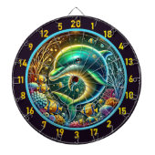 Dolphin Serenity Coral Reef Dartboard Dartscheibe (vorne)