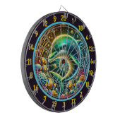 Dolphin Serenity Coral Reef Dartboard Dartscheibe (Vorderseite Links)