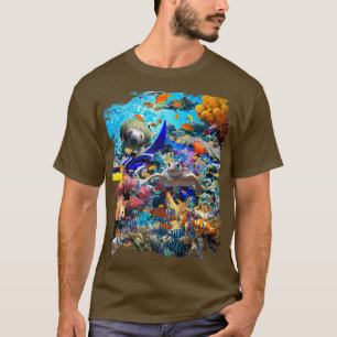 Dolphin Shark Turtle Coral Sea Fish The Restaurant T-Shirt