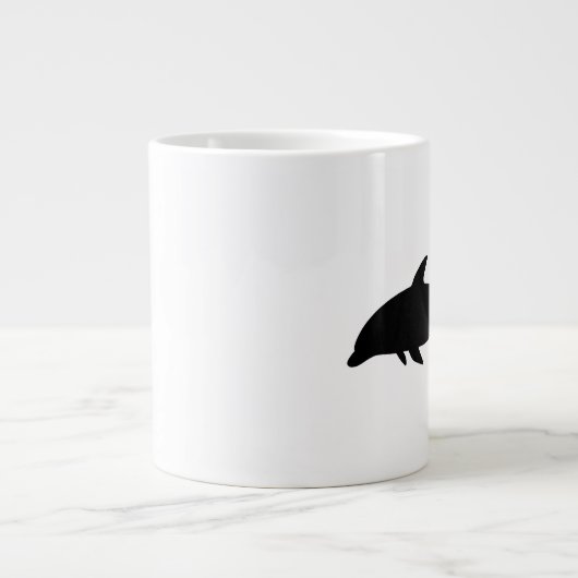 Dolphin-Silhouette Jumbo-Tasse (Vorderseite)