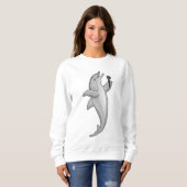 Dolphin Singer Mikrofon Sweatshirt (Vorne ganz)