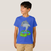 Dolphin Skater Skateboard T-Shirt (Vorne ganz)