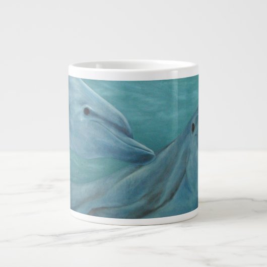 Dolphin Smiles Jumbo-Tasse (Vorderseite)
