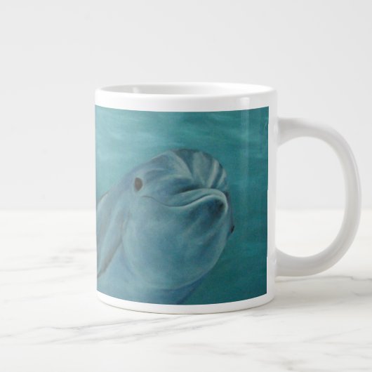 Dolphin Smiles Jumbo-Tasse (Rechts)