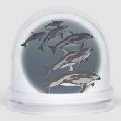 Dolphin Snow Globe Custom Dolphin Art Snow Globes Schneekugeln (Vorderseite)