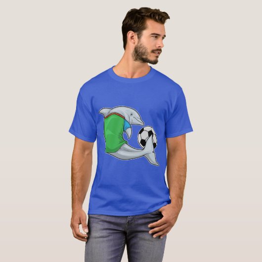 Dolphin Soccer player Soccer Sports T-Shirt (Vorne ganz)