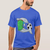 Dolphin Soccer player Soccer Sports T-Shirt (Vorderseite)
