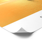 Dolphin Sonnenuntergang Poster (Ecke)