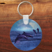 Dolphin Spaß und Spiel Schlüsselanhänger (Vorderseite)