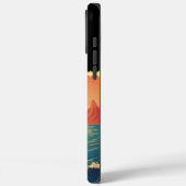 Dolphin spitzt sanft durch das pulsierende Meer Case-Mate iPhone Hülle (Rückseite / Links)