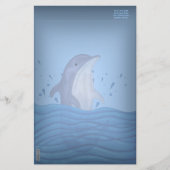 Dolphin Splash Briefpapier (Vorderseite)