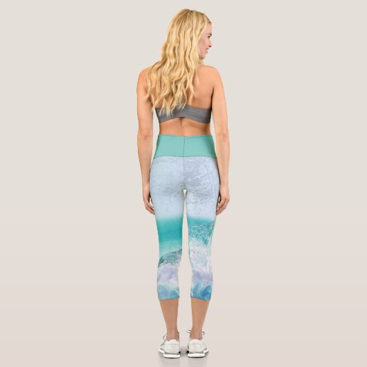 Dolphin Splash Capri Leggings (Rückseite)