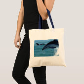 Dolphin Splash Destiny Beach Nature Tragetasche (Vorderseite (Produkt))