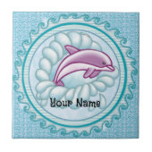 Dolphin Splash Fliese (Vorderseite)