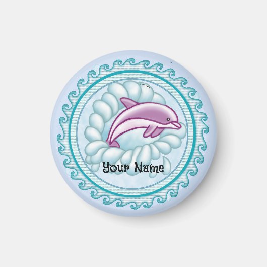 Dolphin Splash Magnet (Vorne)