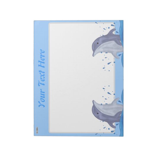 Dolphin Splash Notizblock (Rotiert)