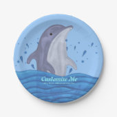 Dolphin Splash Pappteller (Vorderseite)