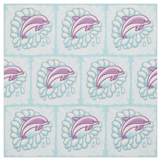 Dolphin Splash Stoff (Muster)