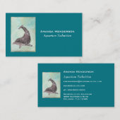 Dolphin Splashing Around in Aqua Green Water Visitenkarte (Vorne/Hinten)