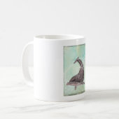 Dolphin Splashing in Coolem Grün Kaffeetasse (Vorderseite Links)