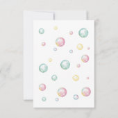 Dolphin Splish Splash Girl Einladung zum Geburtsta (Rückseite)