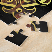 Dolphin springt bei Sonnenuntergang/Sonnenaufgang Puzzle (Seite)