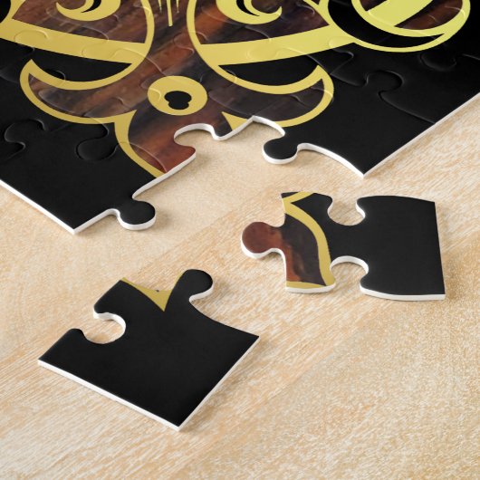 Dolphin springt bei Sonnenuntergang/Sonnenaufgang Puzzle (Seite)