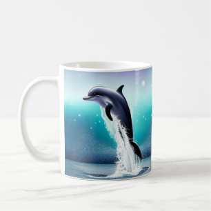 Dolphin springt im Ozean Kaffeetasse
