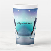 Dolphin springt in der Tasse des Ozeans (Vorderseite)