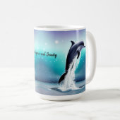 Dolphin springt in der Tasse des Ozeans (VorderseiteRechts)