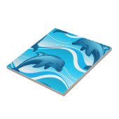 Dolphin-Springwellen Fliese (Seite)