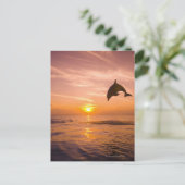 Dolphin-Sprung 2 Postkarte (Stehend Vorderseite)