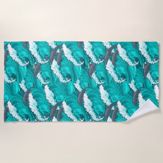 Dolphin Strandtuch (Vorderseite)