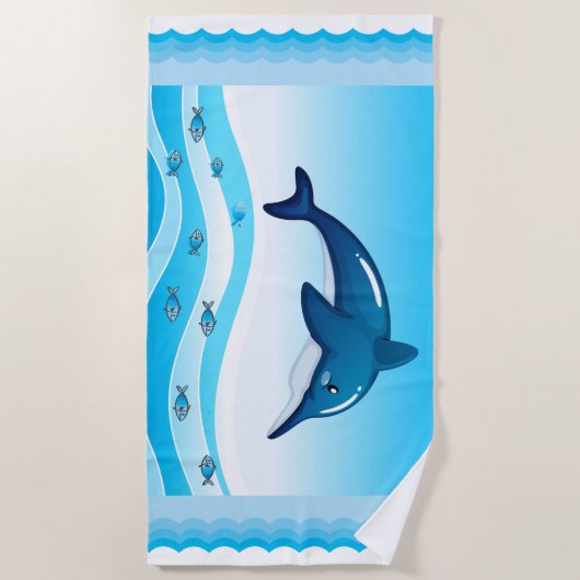 Dolphin Strandtuch (Vorderseite)
