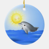 Dolphin & Sun Keramikornament (Hinten)
