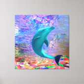 Dolphin Sunlight Leinwanddruck (Vorderseite)