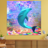 Dolphin Sunlight Leinwanddruck (Insitu (Wohnzimmer))
